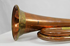 Copper And Brass Bugle Horn Vintage No Mouthpiece For Display Decor Prop India