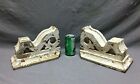 Antique Pair Small Corbels Shabby Wood Victorian Architectural Vtg Chic 531-25b