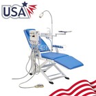 Dental Portable Folding Chair With Led Light dentist Adjustable Pu Mobile Stool