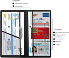 Car Registration And Insurance Card Holder  Cross Black   Vehicle License Docume