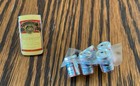 Vintage Budweiser Items Lot Of 2   1  Enamel Lapel Pin   5 Miniature Beer Cans