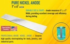 Krohn Pure Nickel Anode 6  X 1  Plating Bright Nickel Rectifier Professional