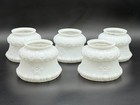 Victorian Antique Ceiling Gas Light Fixture Lamp Frosted White Glass Shade Parts