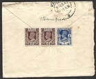  bl  Burma Kgvi 1a Envelope Uprated Used 1942 Censored