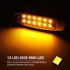 10 Pcs 12v Dc 6 4 Inch Amber Led Side Marker Clearance Lamp Heavy Truck Lighting