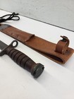 Mint Us-m4 Camillus Bayonet Knife   Leather Sheath Usa M1 Carbine