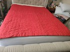 Antique Homemade Quilt In Need Of Repairs Square Pattern Multicolor 70  77 