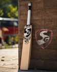 English Willow Cricket Bat Thick Edges Grade 1 Full Size Short Handle Natured