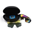 Black Professional Polarized Cycling Glasses Sports Outdoor Sunglasses Us