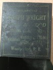 Vintage Tin Advertising Match Safe J Wright Coal   Wood Woonsocket Ri