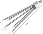 Prong Harpoon Gaffs Barbed Diving Spears Gig  Telescopic Locking With 8mm Thread