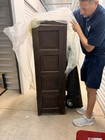 Antique 1760-1800 Pine Farmhouse Cupboard  1 Panel Door 3 Shelves  Authenticated