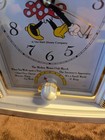 Vintage Seiko Quartz Disney Musical Minnie Mouse Alarm Mantle Clock White Works