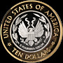 2000-w Library Of Congress Commem Bimetallic Gold  10 Cac Grading Pr70dcam St   