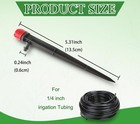 50 Pcs 1 4  Drip Irrigation Emitters - Adjustable Anti-clog Drip Emitters For 1 
