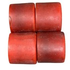Kryptonics C-65 Skateboard Wheels Red Urethane Set Of 4 Longboard 65mm Cruiser