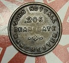 1838-1863 Civil War Hard Times Era  tea  And Coffee Merchants  Store Card Token