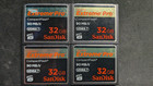 4 Count Sandisk Extreme Pro  udma7 90mb s  32gb Compact Flash Card