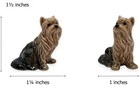 1    L Yorkshire Terrier Ceramic Dog Miniature Pet Figurine Animals Replica Decor