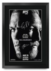 Framed Ufc 202 Poster Conor Mcgregor Nate Diaz Signed Autograph 16 x12  Mma Prin