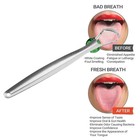 Reusable Stainless Steel Tongue Scraper Cleaner Oral Hygiene Fresh Breath