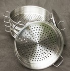 Dumpling Steamer Stainless Steel 6pc Oriental Uzbek Mantovarka                                