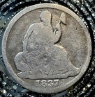 1837 Half Dime No Stars Circulated