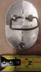 Vintage Silver Tone Western Belt Buckle Floral Scroll Engraved Oval