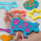 Play-doh Fun Tub Set  19 Accessories   Reusable Storage 5 Cans  Various