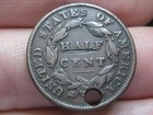 1834 Capped Bust Classic Head 1 2 Half Cent- Vf Details