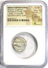 Octavian Augustus Silver Ar Denarius 28 Bc Crocodile Coin - Ngc Choice Xf  ef 
