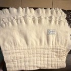Curity Stretch Prefold Cloth Diapers  One Size  White Ruffled Edge Lot Of 6