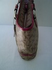 Authentic Coach Peyton Khaki Signature Pvc Tote  18917 Euc