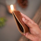 Genuine Handmade Full Grain Pure Leather Bifold Wallet For Men  Slim And Natural