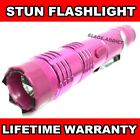 6  Military Defense Tactical 399mv Stun Gun Rechargeable Led Flashlight Pink New