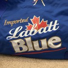 Bauer Labatt Blue Beer Hockey Large Duffle Bag Blue Canada Zippers Pockets