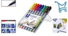 Permanent Marker Pens Assorted Colors Fine Tip Waterproof Pack Of 8