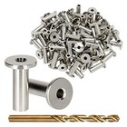 80 Pack Steel Sleeves For 1 8 Wire Rope For Deck Cable Railing System  0 5 X 