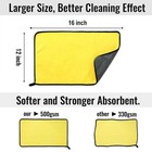 4x Microfiber Cleaning Cloth Extra Thick Rag Car Wash Polishing Detailing Towel