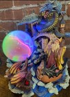 Dragon Fantasy Figurine Statue W  Light-up Color-changing Plasma Orb Ball