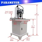 Pneumatic Hinge Boring Insertion Machine Single-head Hinge Drill 2hp   35mm 3mm