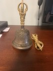 Tibetan Buddhist Bell With Vajra - Sacred Ritual  Spiritual Bell 