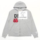 Gotofree Gray Zipper Hoodie Gdep Hooded Cardigan Jumper Sweatshirt For Men Women