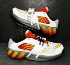 Adidas Agent Gil Restomod Men s Us 12 White Gray Orange Yellow Retro Basketball