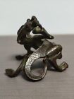 Chinese Antique Brass Carved Dragon Sculpture Decorative Ornaments