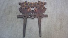 Cast Iron Chicken Sign Garden Vtg Sign Chicken Plaque Hen Farm
