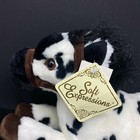 Dan Dee White Black Spots Horse Plush Appaloosa Brown Bridle Feet Stuffed Animal