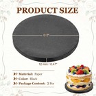 2pcs Cake Boards 6 Inch Round Cake Drums Circle Cardboard Base Black 