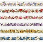 6 Rolls Lot Washi Pet Tape 2  X 78  Waterproof Floral Multi-craft Scrapbook New