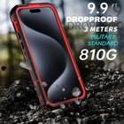 For Iphone 15 Pro Max 15 Plus Waterproof Case W Magsafe Screen Protector Cover
